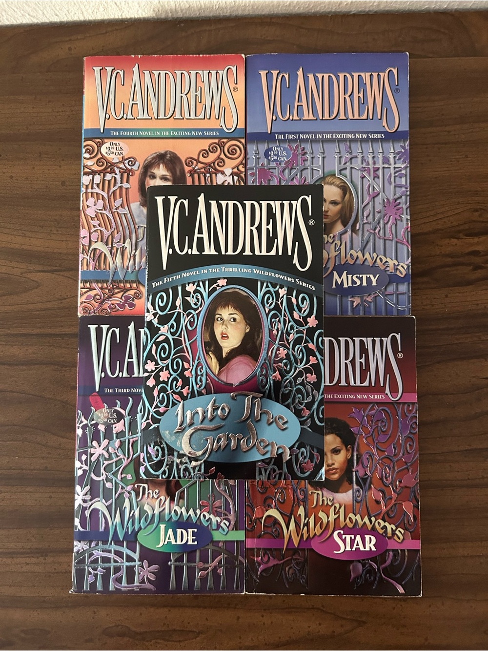 V.C. Andrews The Wildflowers Series Complete 5 Book Set Into The Garden